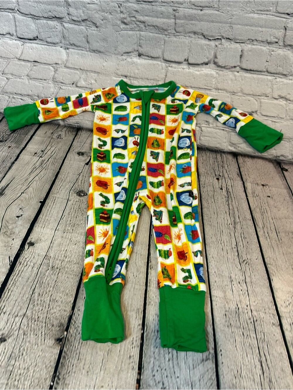The Sleepy Sloth Eric Carle Adaptive (snaps at side) Bamboo Romper